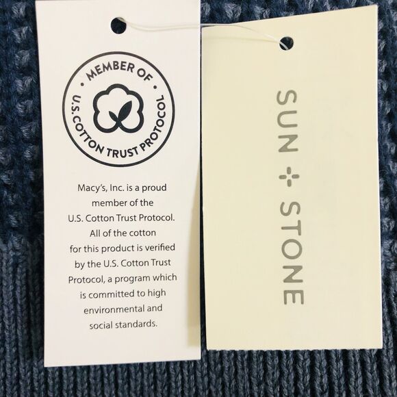 Sun Stone Basic Navy Medium Hoodie NWT - Picture 10 of 13